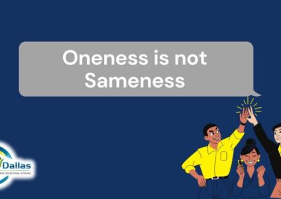 Oneness is not Sameness