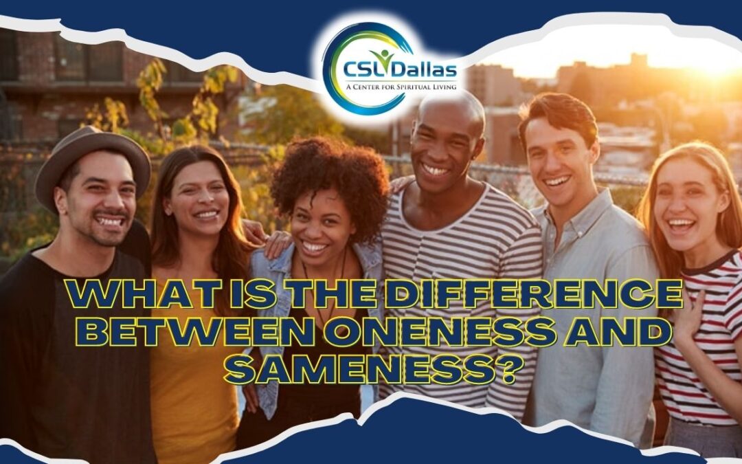 What is the difference between Oneness and Sameness?