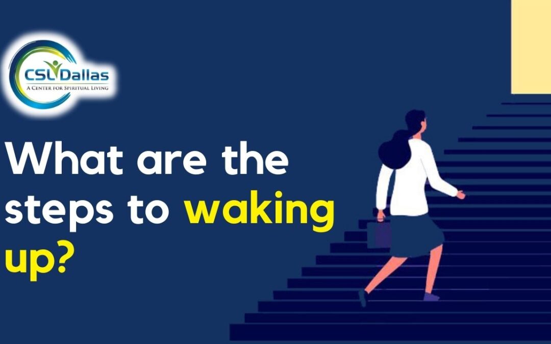 What are the steps to waking up?