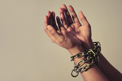 chained hands